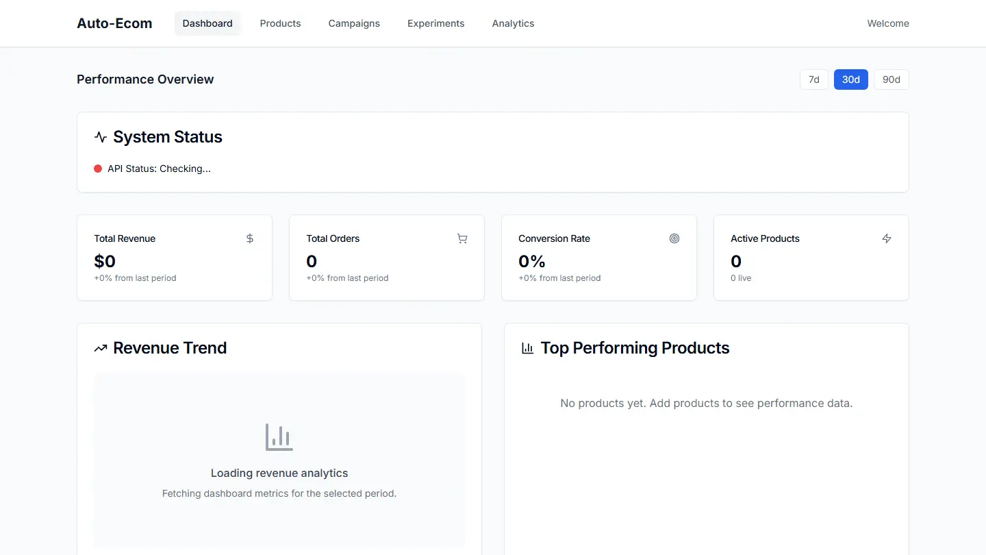 Auto-Ecom — live product screenshot
