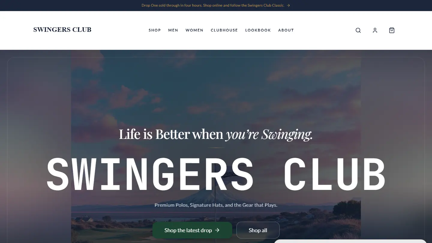 SwingersClub — live product screenshot